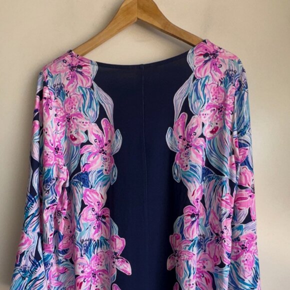 NWT Lilly Pulitzer Ophelia Swing Dress Size XL Hypes & Stripes Navy Pink - Picture 9 of 14